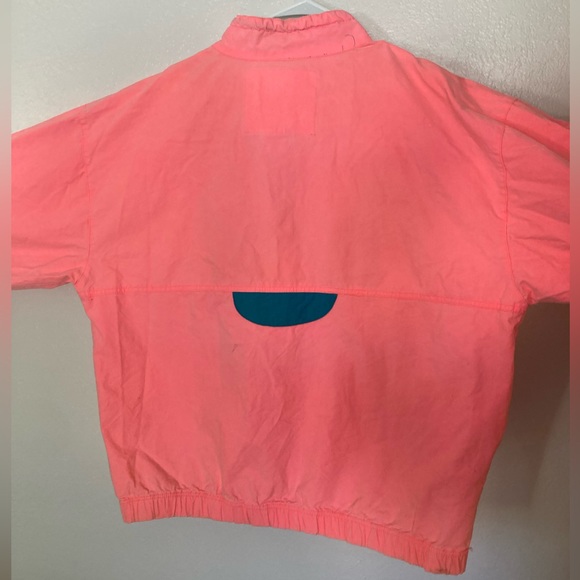 Vintage 80s Pacific Coast Highway Neon Anorak Windbreaker - XL - Picture 4 of 5
